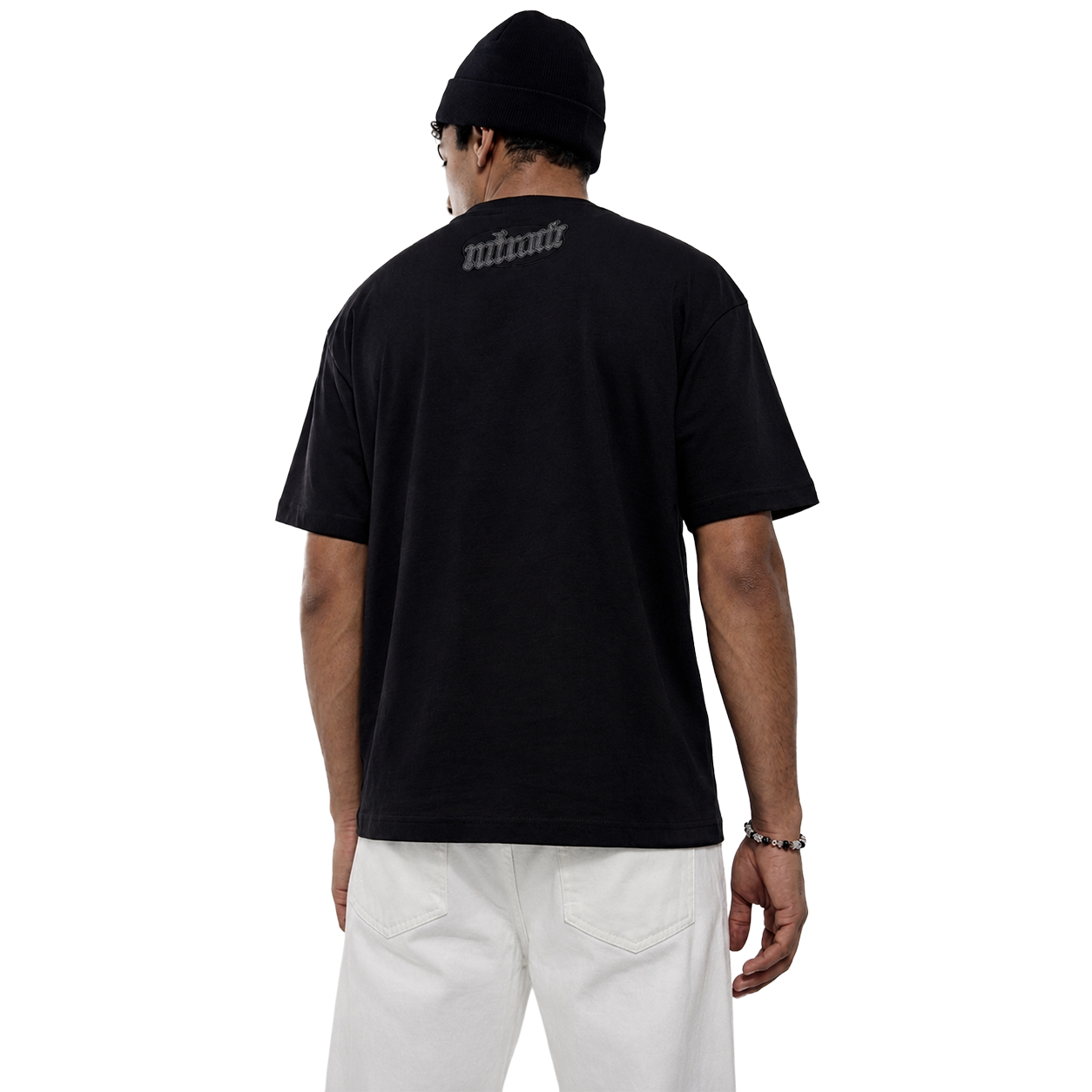 Leather Embroidery Oversized T-Shirt