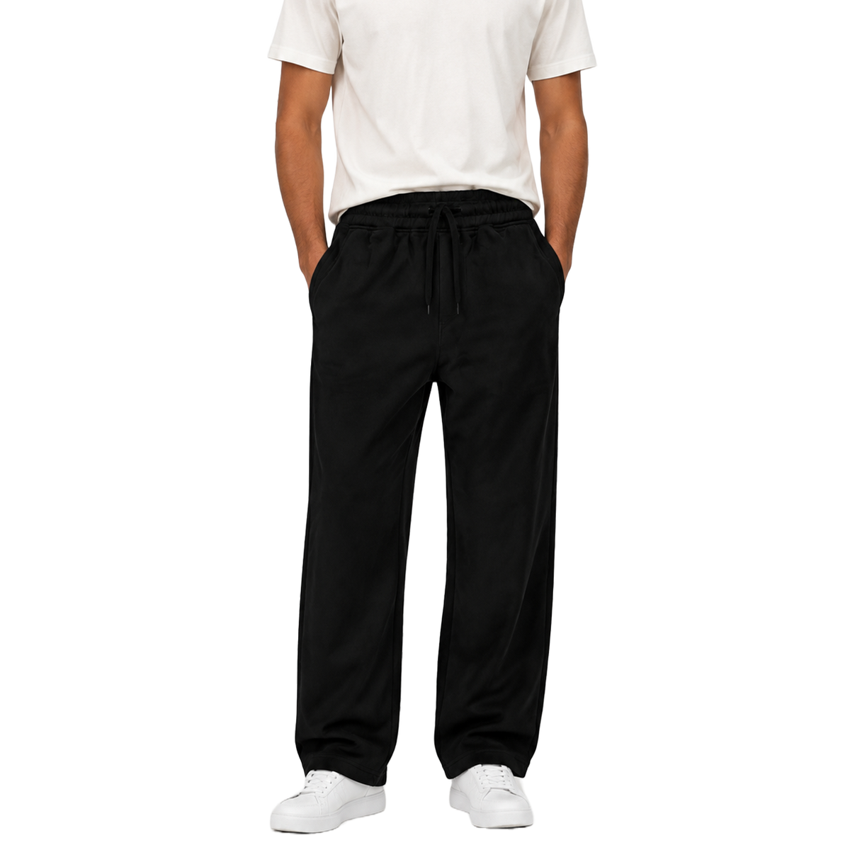 Wide-Leg Sweatpants