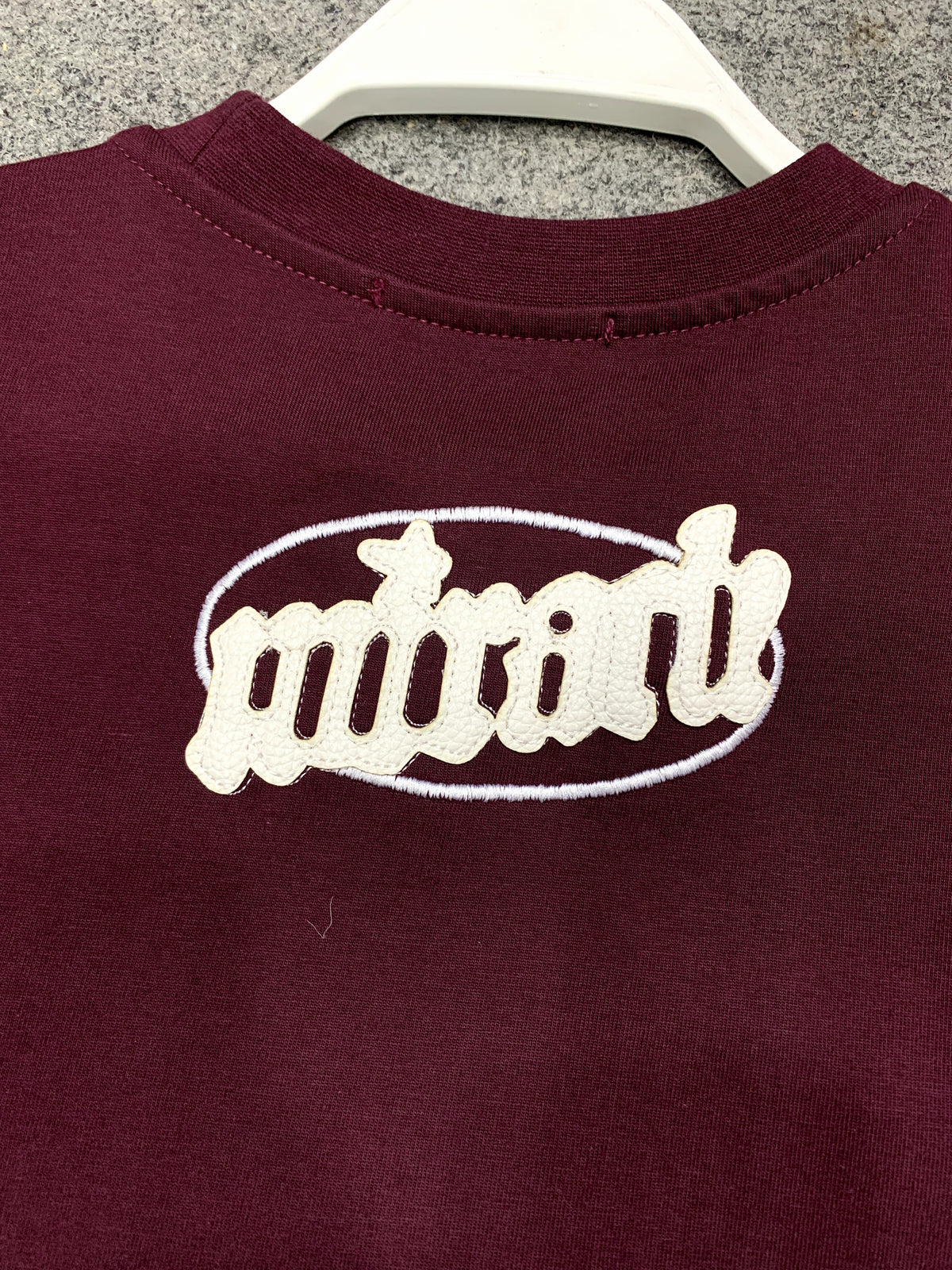 Leather Embroidery Oversized T-Shirt